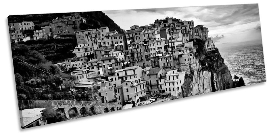 Manarola Liguria Italy B&W