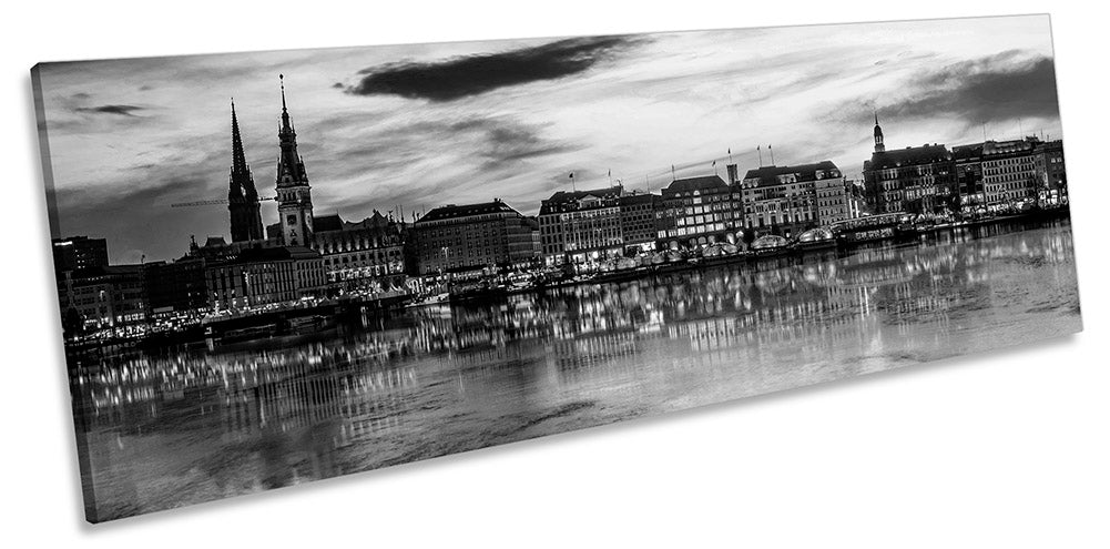 Hamburg Skyline City B&W