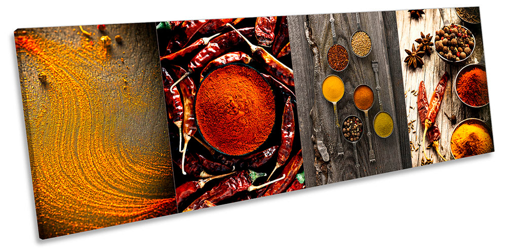 Chilli Spices Collage Kitchen Multi-Coloured