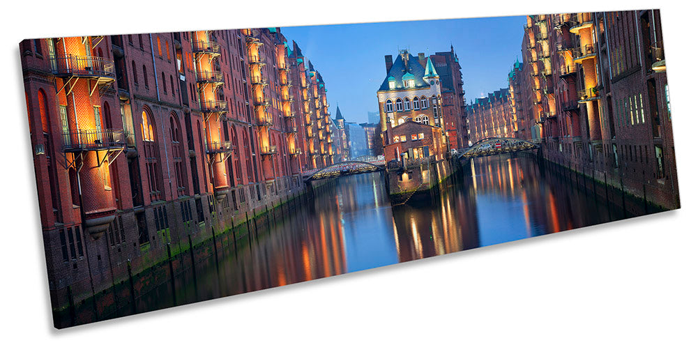 Hamburg Canal Cityscape