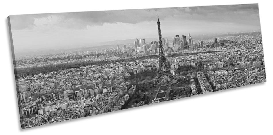 Paris Skyline Eiffel Tower City B&W