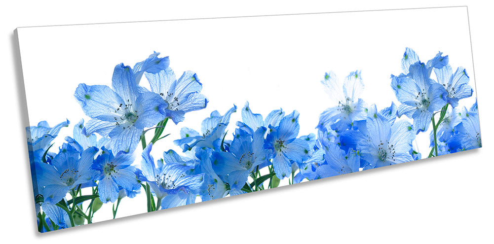 Floral Flowers Modern Blue