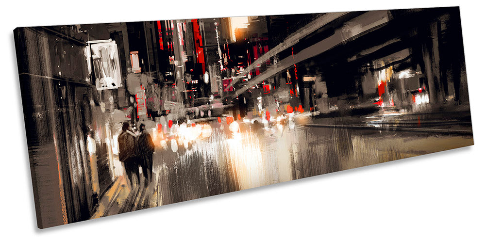 City Life Modern Abstract Red Black