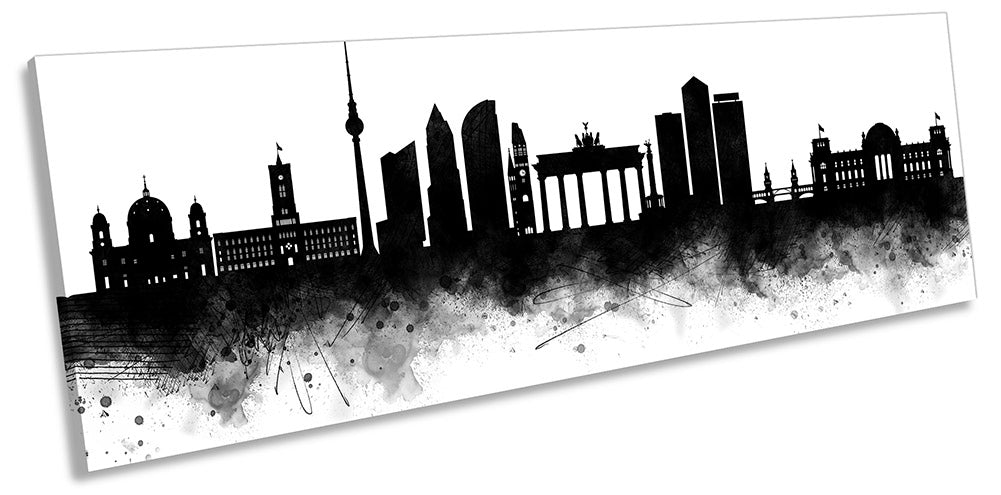 Berlin Abstract City Skyline Black