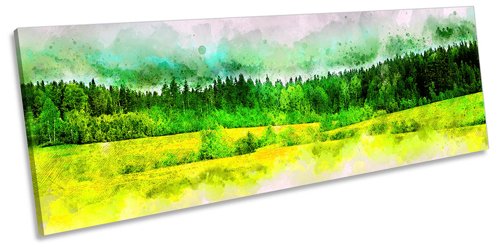 Spring Time Abstract Landscape Green