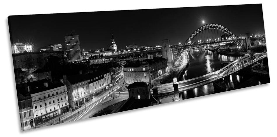 Newcastle Tyne Bridge Quayside B&W