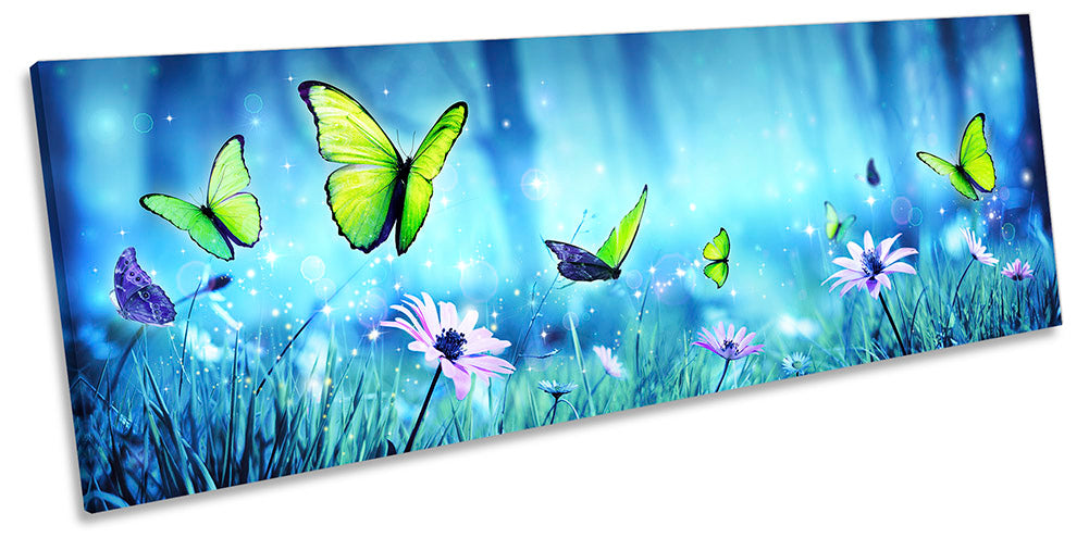 Majestic Butterfly Floral Blue