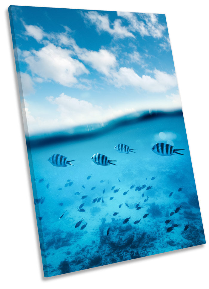 Reef Fish Blue Marine Seascape