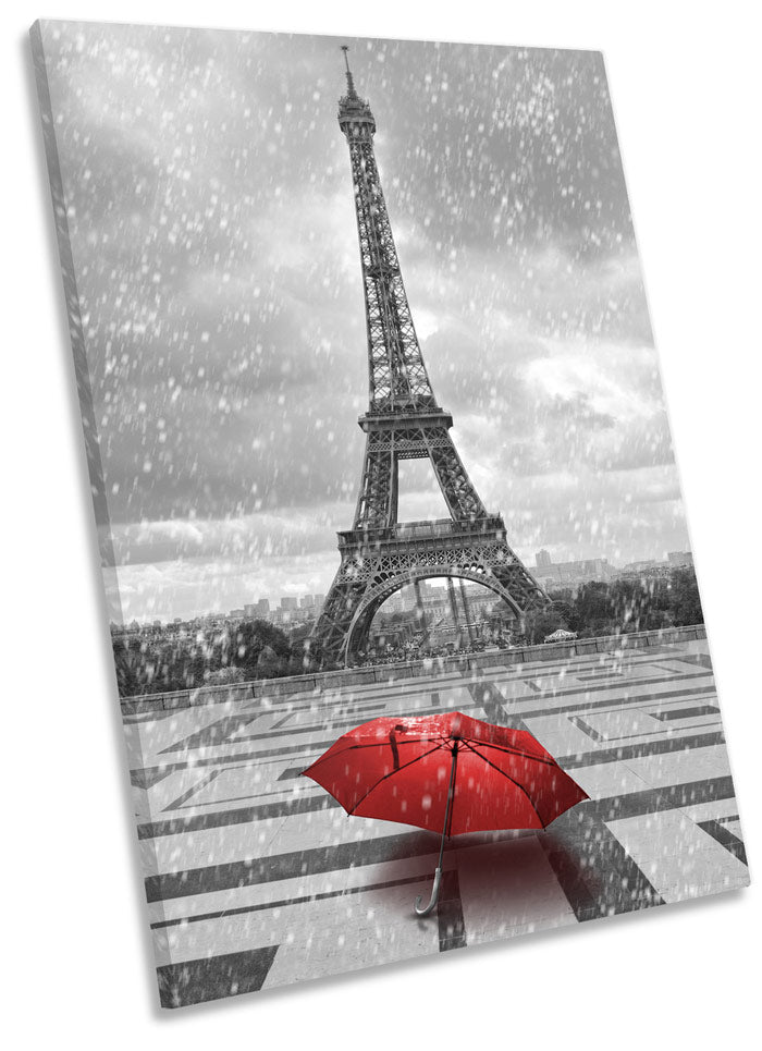 Eiffel Tower Red Umbrella Paris