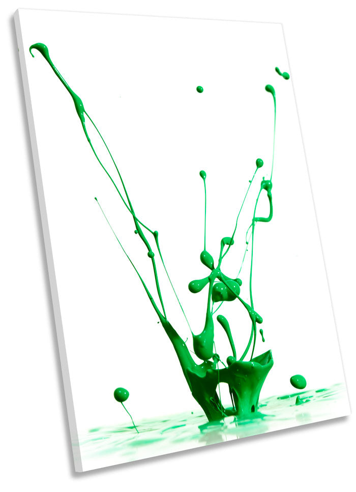 Green Paint Splash Abstract