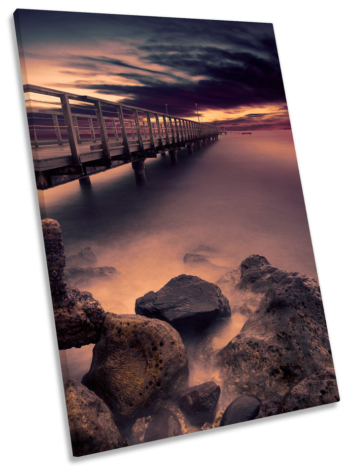 Sunset Pier Jetty Seascape