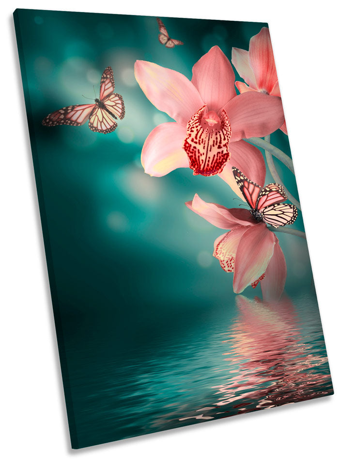 Butterfly Floral Flowers Orchids