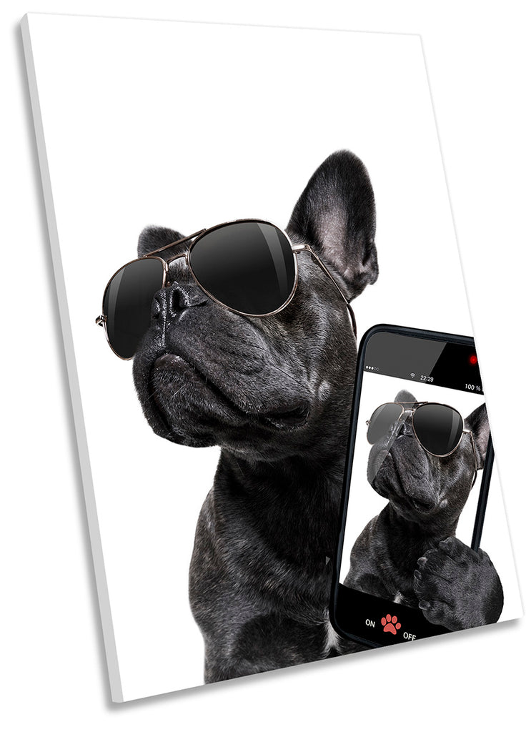 French Bulldog Selfie Black