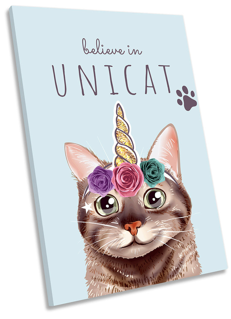 Unicorn Cat Blue