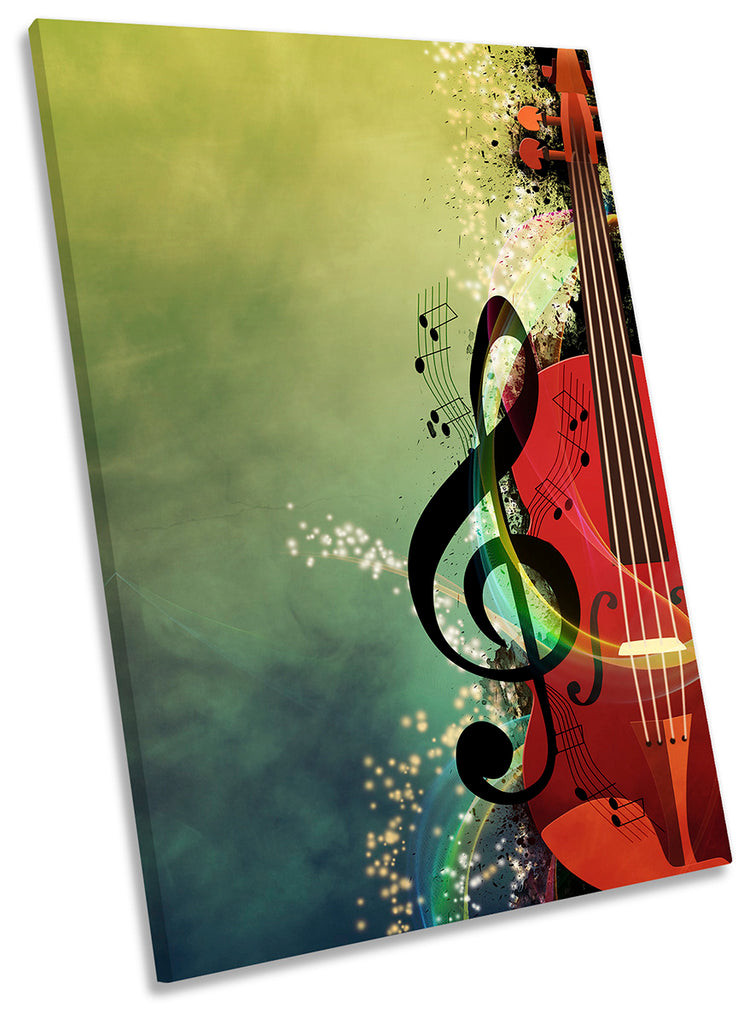 Violin Music Note Green