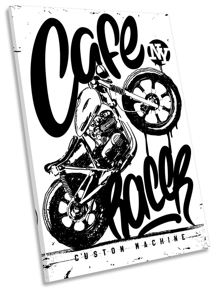 Café Racer Motorbike White