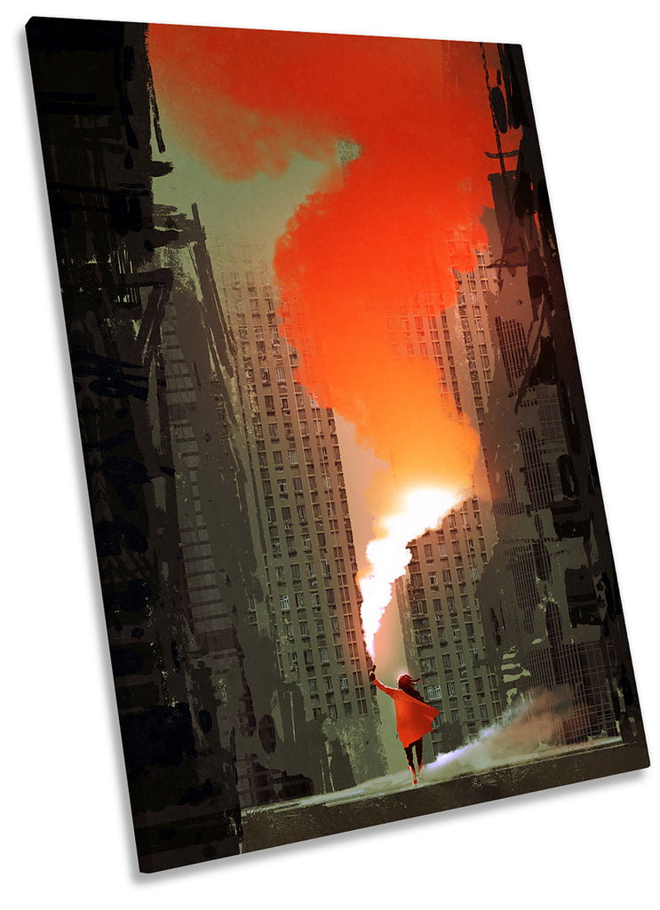 City Life Smoke Flare Urban Red