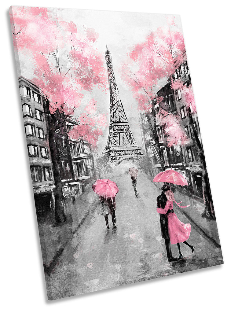 Floral Pink Eiffel Tower Paris