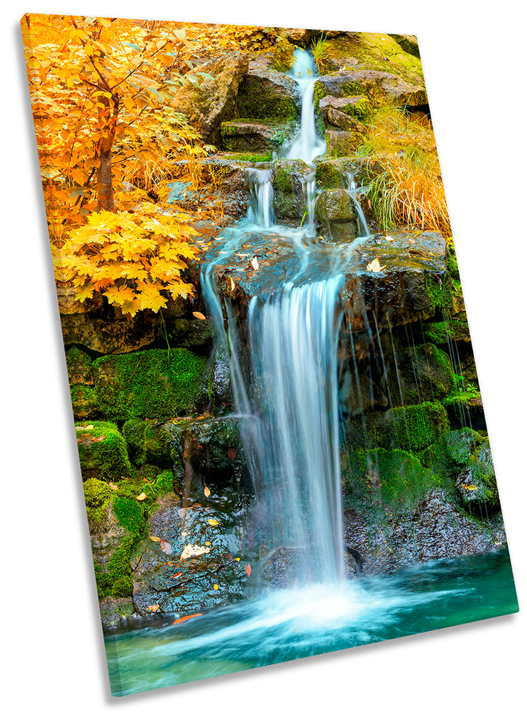 Waterfall Landscape Yellow