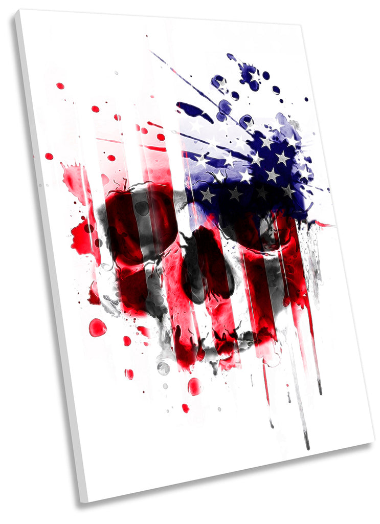 Skull Grunge Stars & Stripes