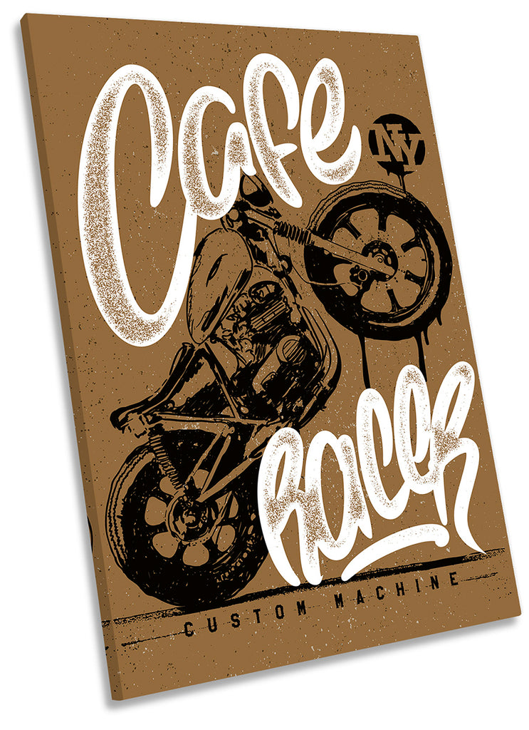 Café Racer Motorbike Brown