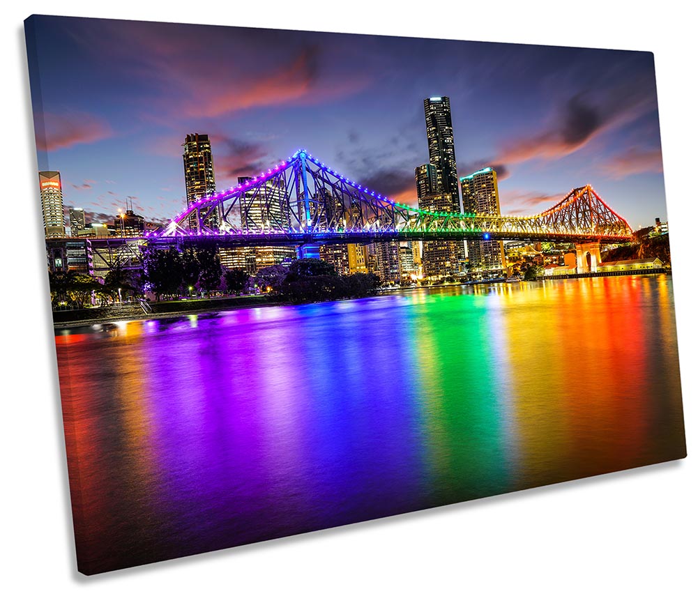 Rainbow Bridge Brisbane Multi-Coloured