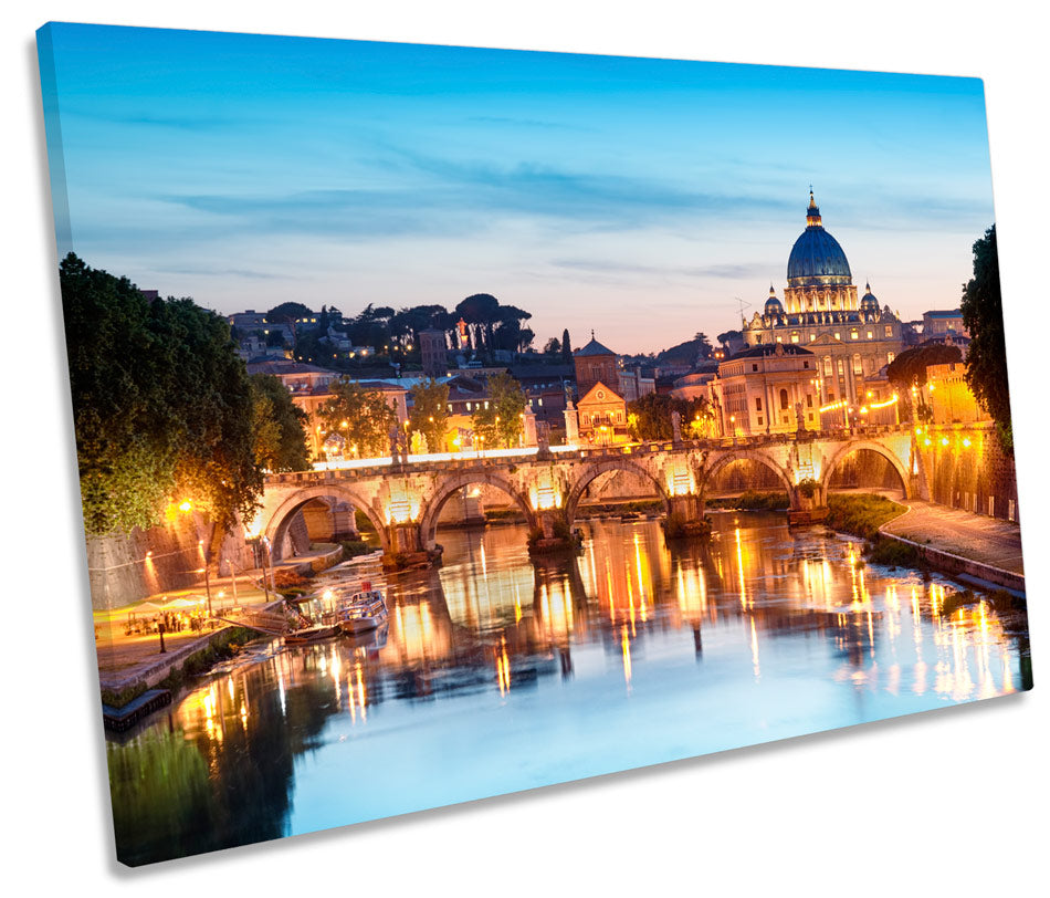 Rome Italy City Bridge River