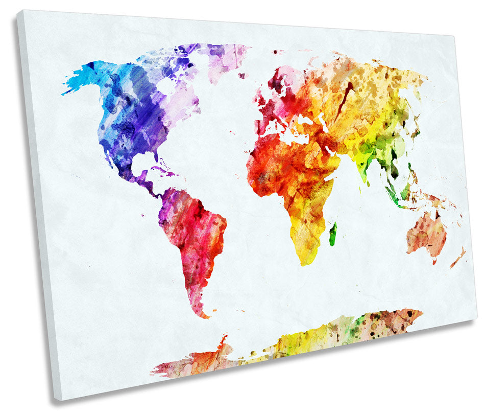 Map of the World Colourful