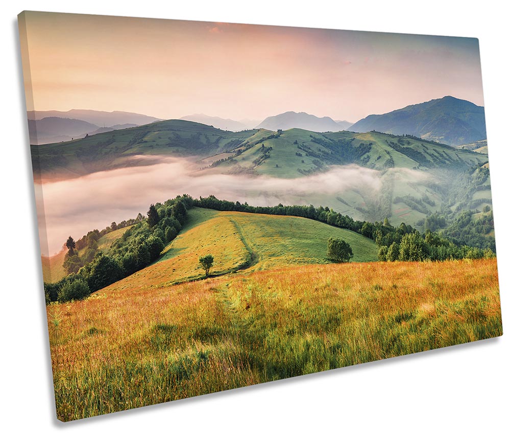 Carpathian Mountains Landscape Multi-Coloured