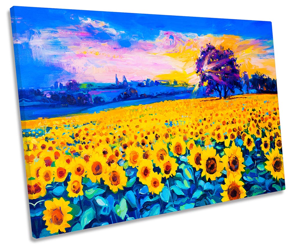 Yellow Sunflower Field Floral