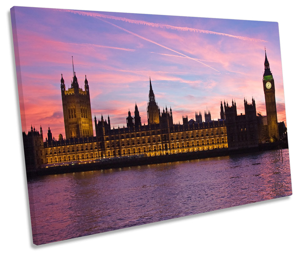 London Houses Parliament Sunset