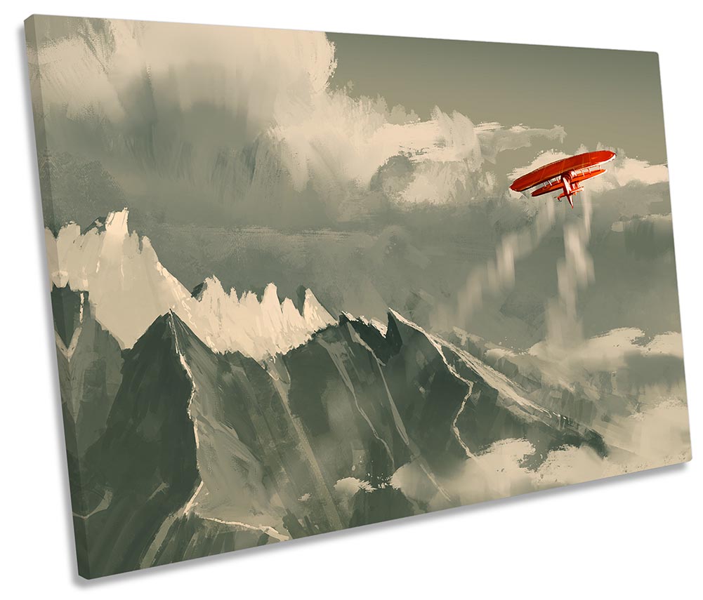 Red Plane Mountain Landscape