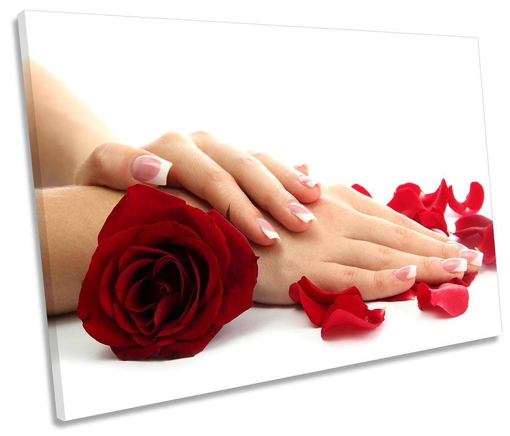 Nail Salon Red Roses Beauty