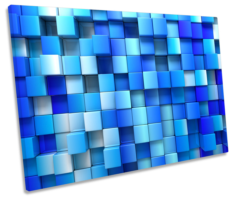 Abstract Blocks Blue