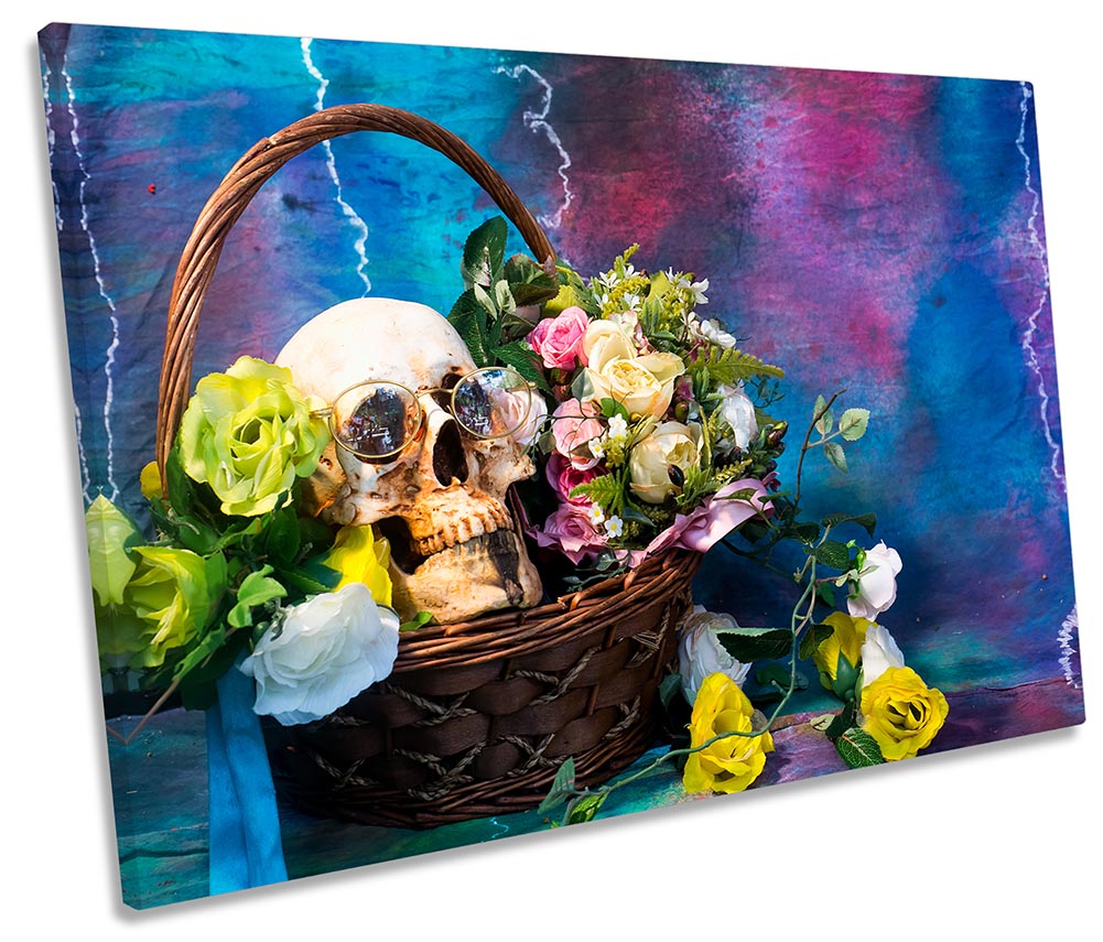 Skull Still Life Basket