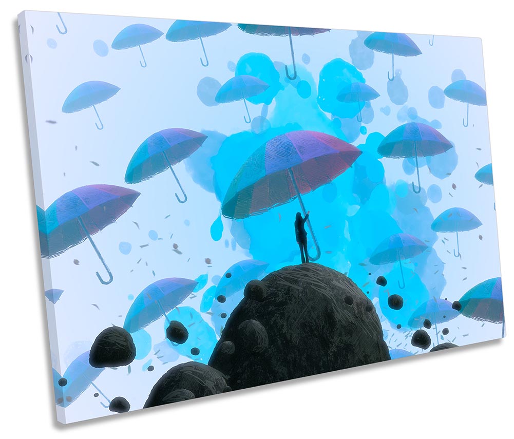 Umbrella Abstract Dream Blue