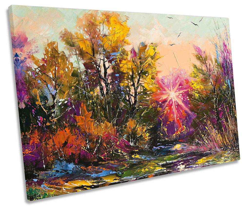 Autumn Forest Landscape Repro