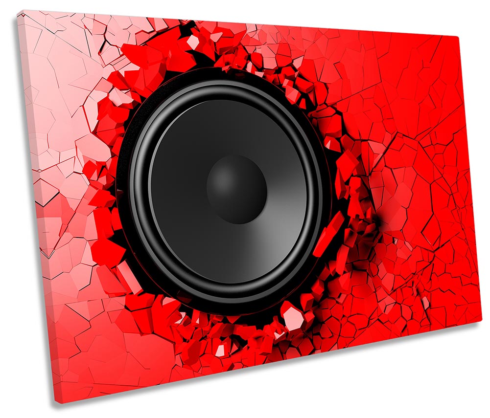 Music Speaker Explosion Red