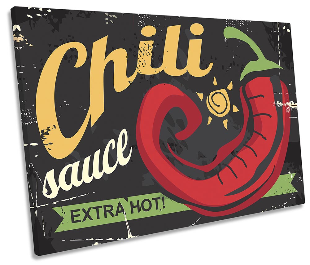 Chilli Sauce Retro Kitchen Red