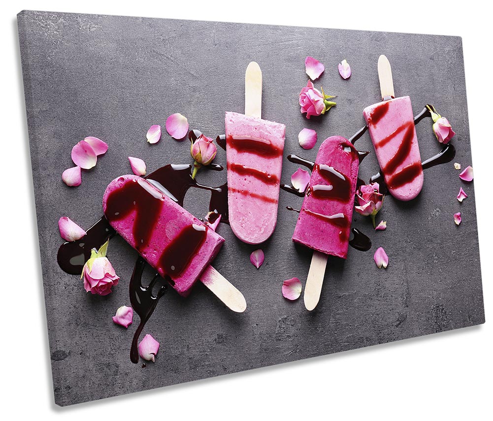 Ice Lollies Pink Kitchen Grey