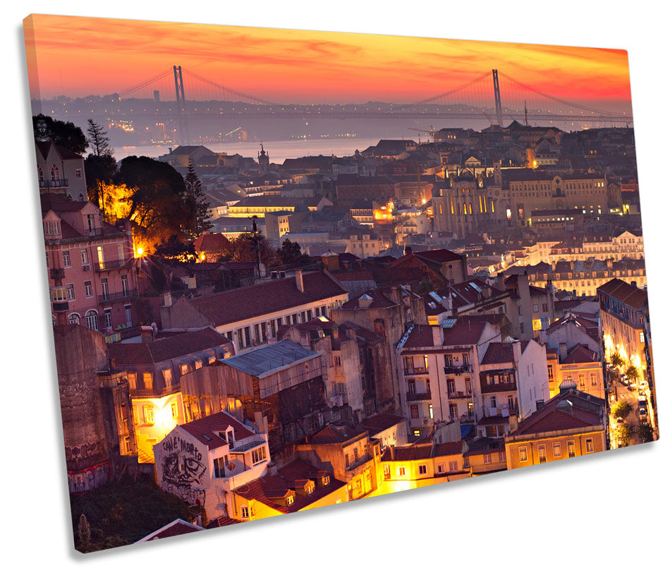 Lisbon City Sunset Portugal