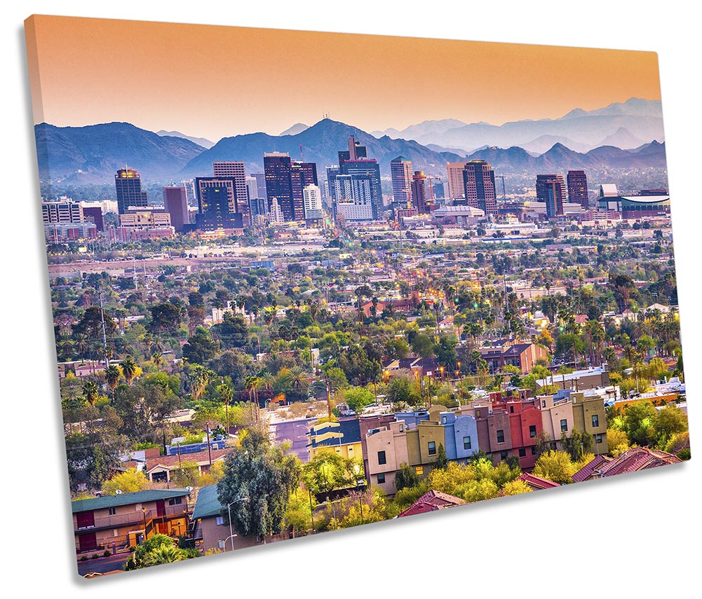 Phoenix Arizona Skyline Orange