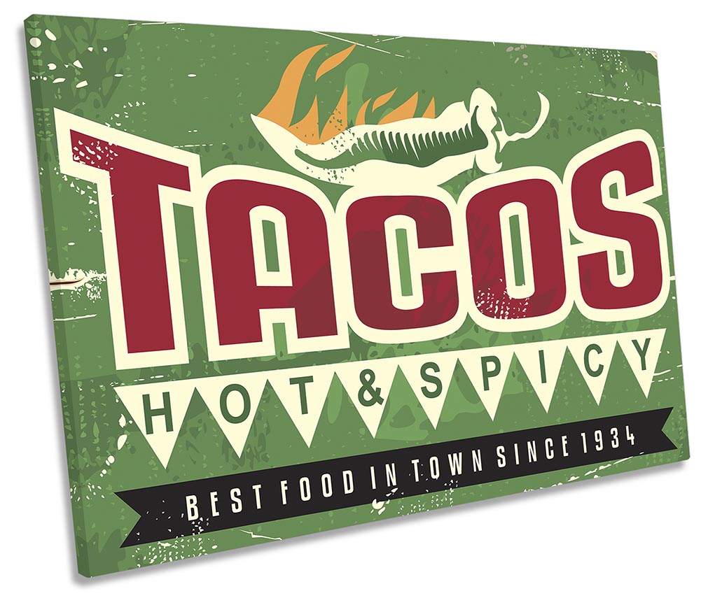 Tacos Retro Kitchen Green