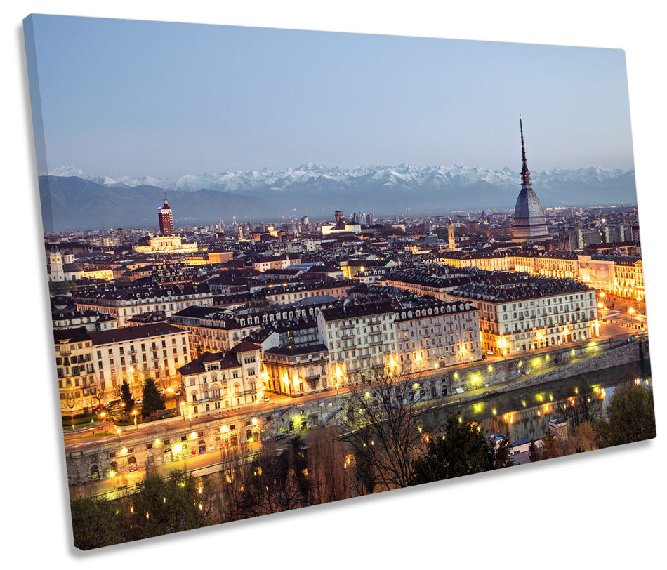 Turin Italy City Skyline