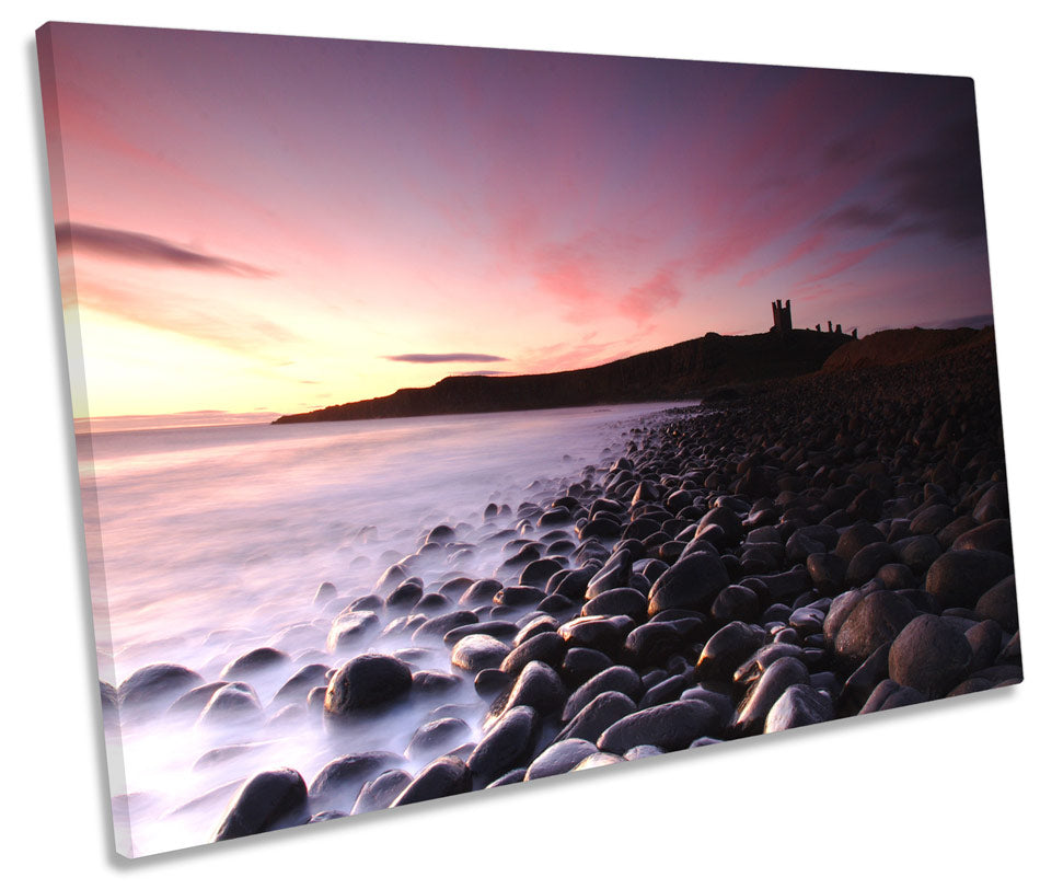 Sunset over Dunstanburgh Castle