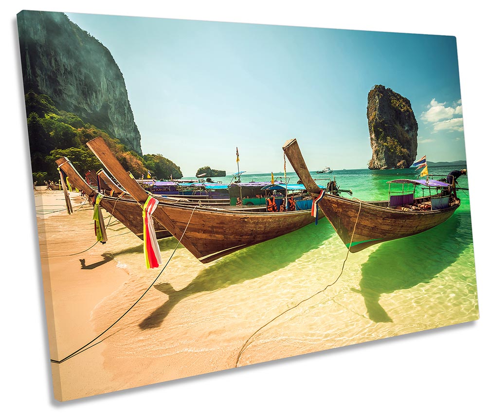 Thailand Beach Krabi Boats