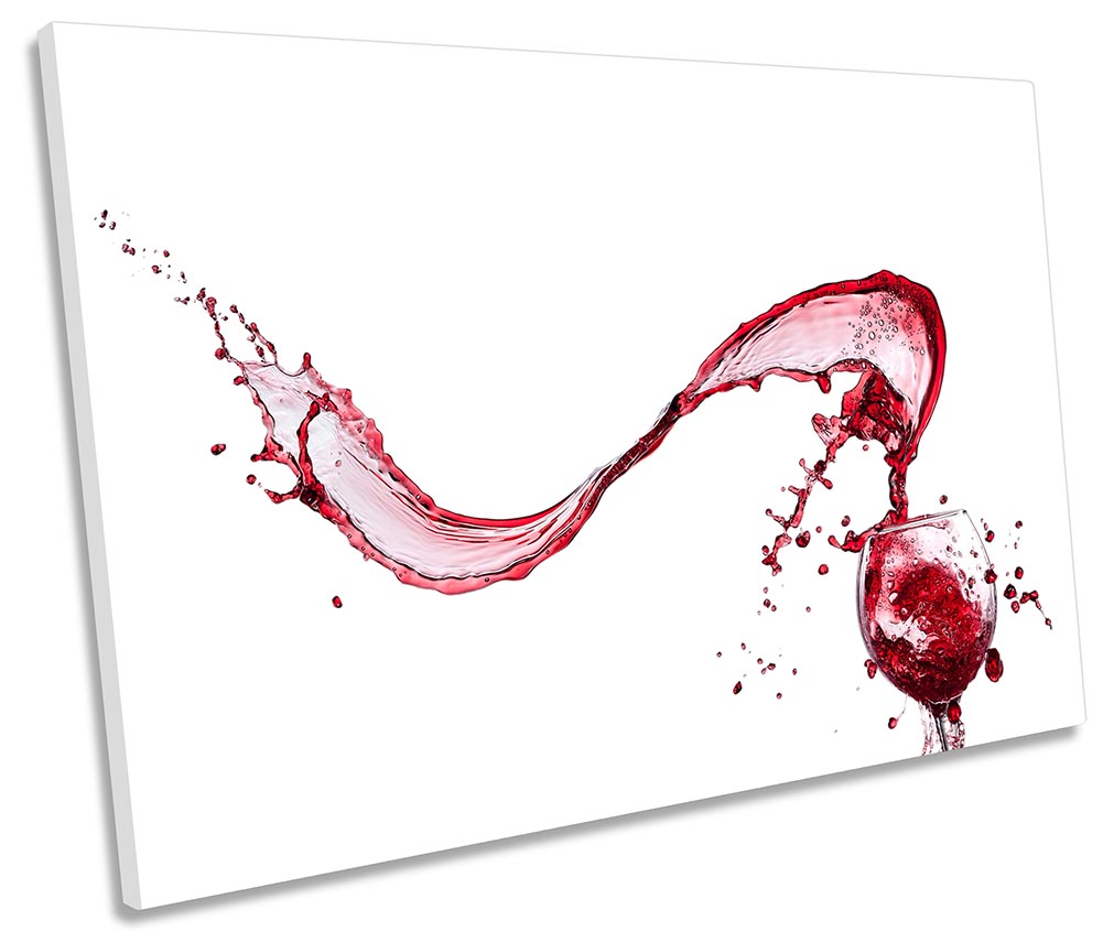 Wine Kitchen Splash Glass Red