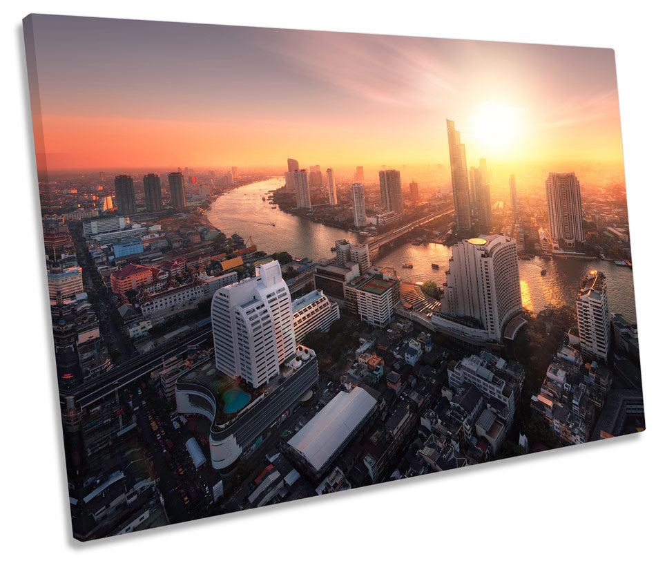 Bangkok Cityscape Sunset