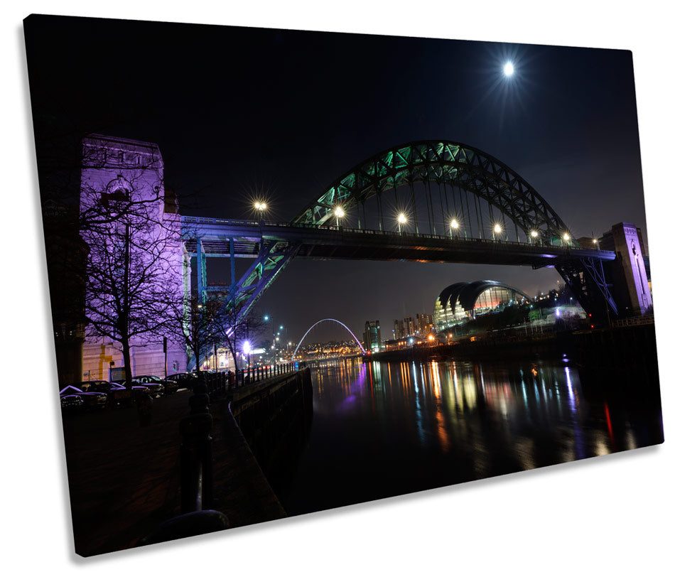 Tyne Bridge Newcastle Night