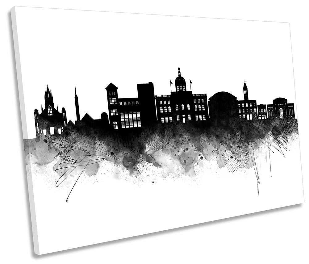 Concord Abstract City Skyline Black